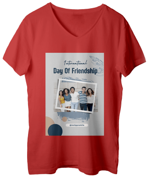Block Round Neck , Grey T-Shirt